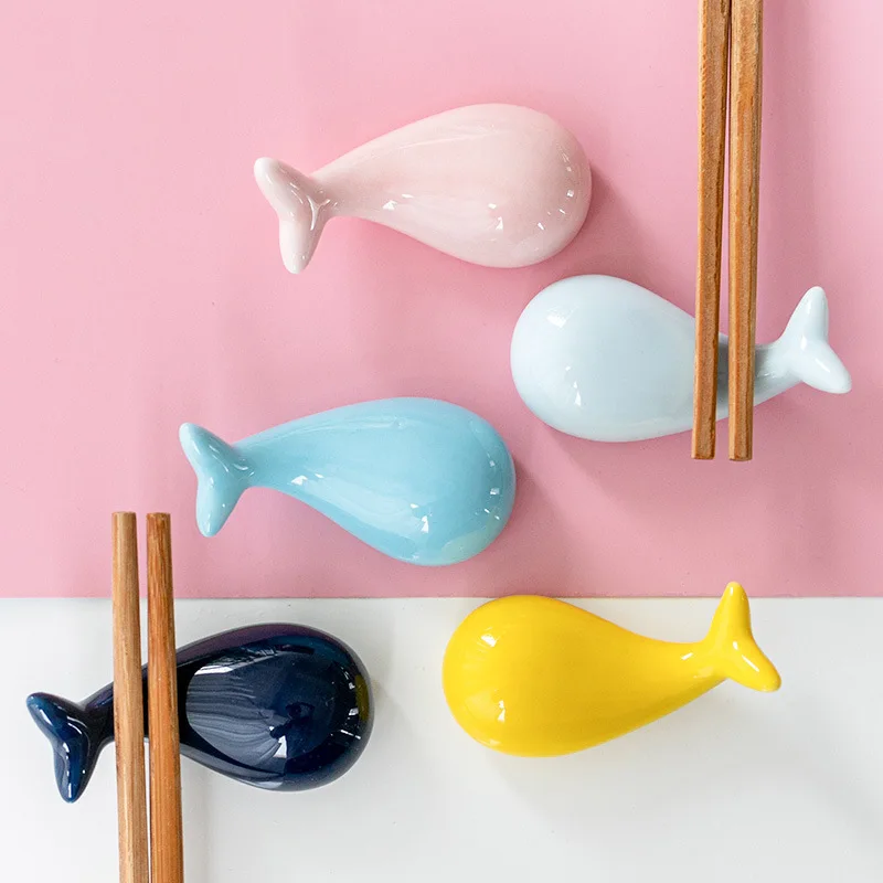 Chopstick Rest Ceramic - لطيف عيدان السمك بقية طاولة طعام