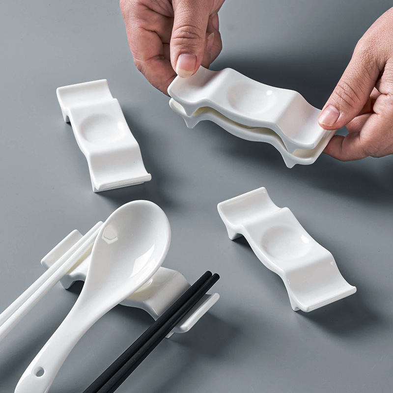 حامل عيدان الطعام الخزفي، مجمو - مراجعة Chopstick Rest Ceramic وسعره