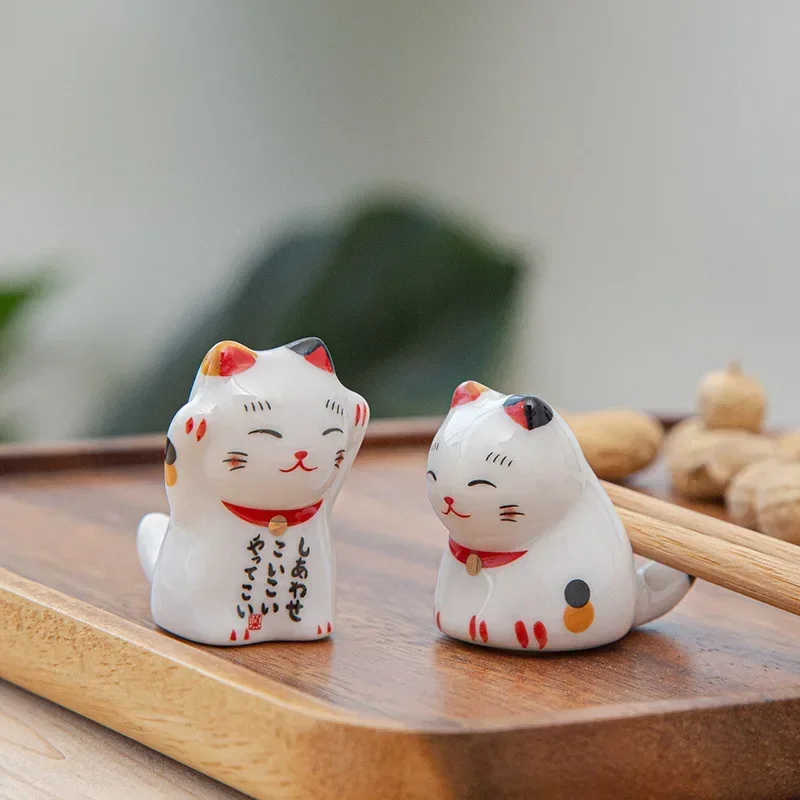1 قطعة اليابانية محظوظ القط ال - مراجعة Chopstick Rest Ceramic وسعره