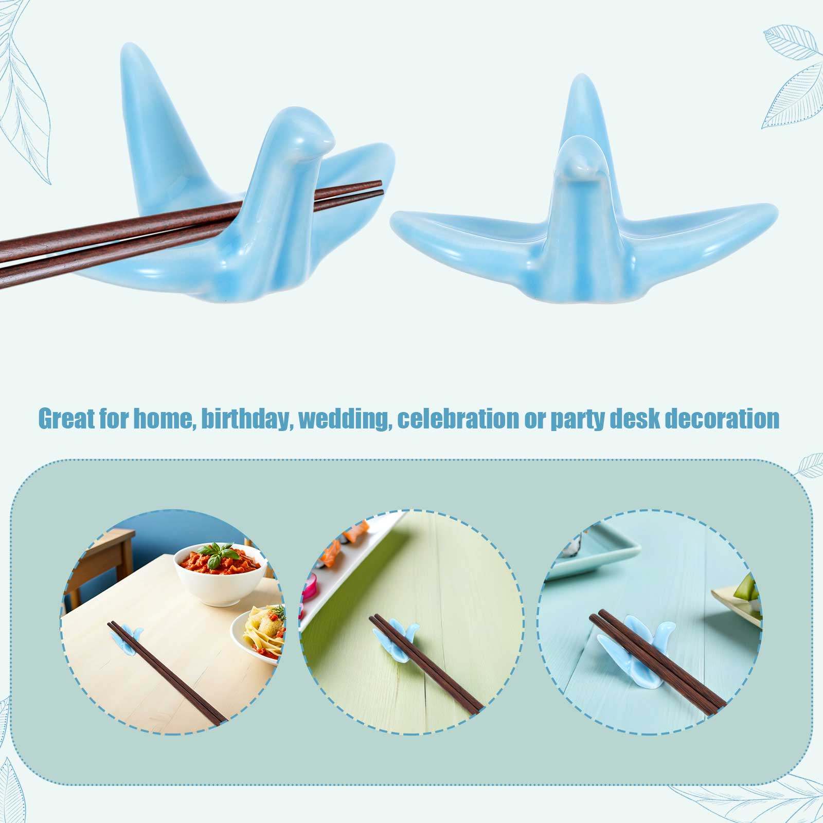 12 قطعة من حوامل عيدان الطعام  - مراجعة Chopstick Rest Ceramic وسعره